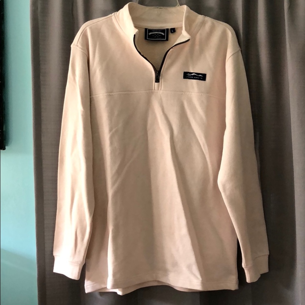 Lauren James Cream 1/4 ZIP Pullover
